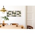 thumbnail image 4 of Green and White Magnolia Flowers Abstract Wall Art Decor Modern 3 Pieces Stretched and Framed Floral Pictures HD Artwork Canvas Print Wall Art for Bedroom Bathroom Home Kitchen Wall Decor 12"x16"x3, 4 of 6