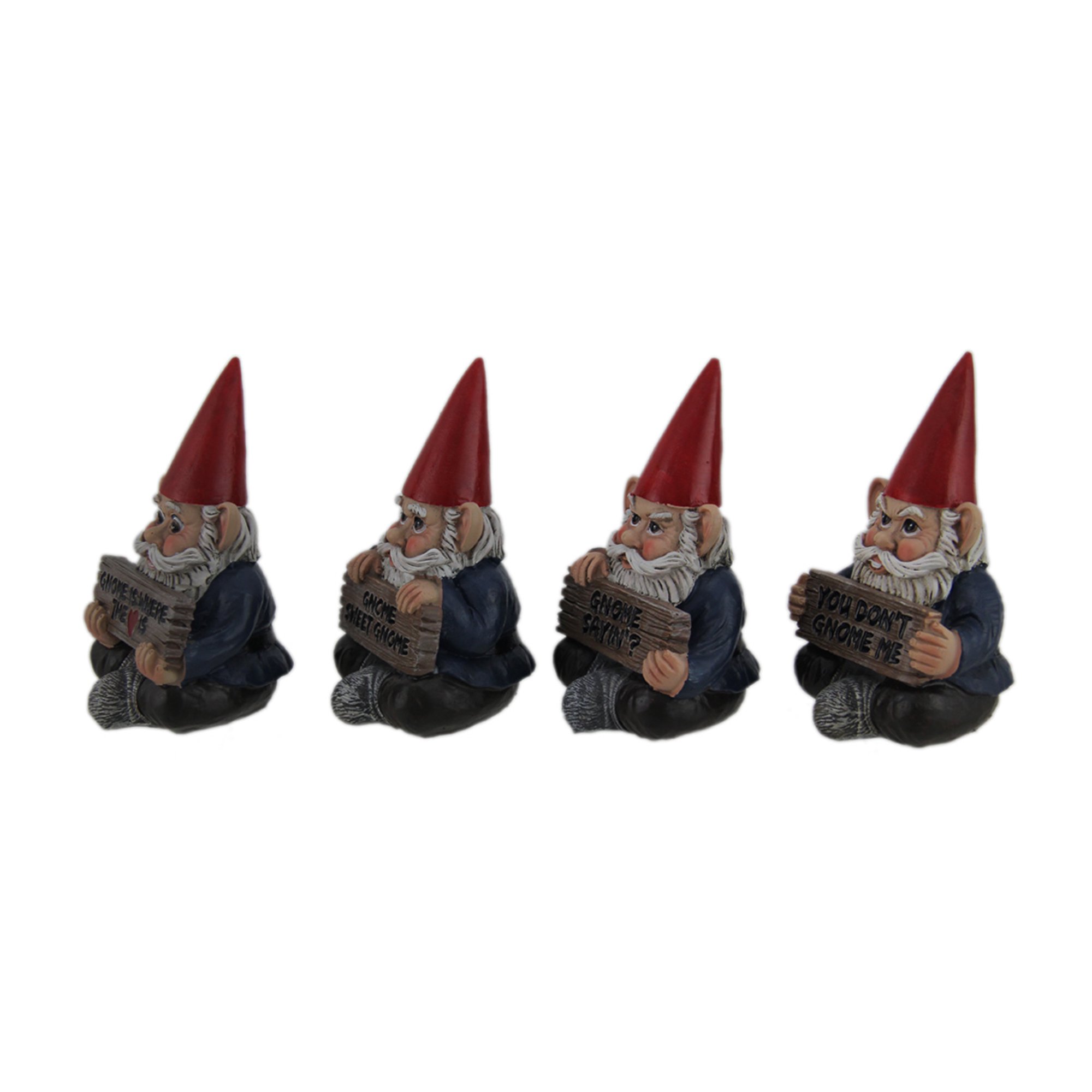 Adorable Gnome Saying 4 Piece Seated Garden Gnome Set Walmart Canada