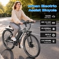 thumbnail image 5 of ASKGO 26" Adult Electric Bike, 750W Peak Motor, 48V Removable Battery, 20 MPH, 45 Miles Range, Dual Suspension Electric Mountain Bicycle, 5 of 11