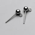 thumbnail image 2 of 16Pair 925 Sterling Earring Stud Posts Backs Studs DIY Back Post, 2 of 8