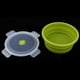 thumbnail image 5 of Contenedores plegables de silicona para almacenar alimentos, ideales para viajes, camping y senderismo. Verde, 5 of 9