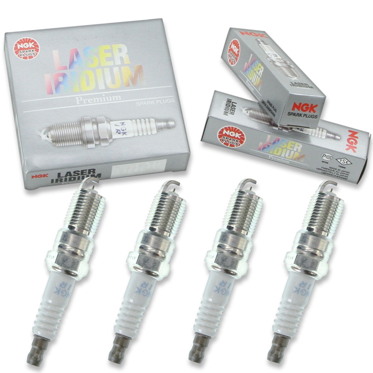 4 pc NGK 97287 Laser Iridium Spark Plugs for 1L5G-12405-CA 41-810 4504 4511 4713 5087 7304 7304-2 7420 9605 9606 9608 AGSF22FM1 AGSF22WM AGSF32Y-PC AGSF32YPC AGSF32YR CT1E 12405 AA CT1E-12405-AA