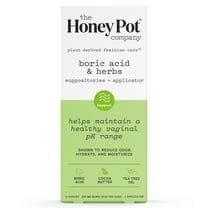 The Honey Pot Company, Boric Acid and Herbal Suppositories Applicator; 14 ovules, 1 applicator