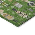 thumbnail image 3 of Addison Rugs Chantille Indoor/Outdoor Transitional Holiday Green Machine Washable Rectangle Rug, 3' x 5', 3 of 7