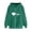 Army Green, variant on WRKEKC Hoodies for Women Heart Printed Long Sleeve Hooded Sweatshirt Top for Women Casual Daily Wear Fashionable Outfit