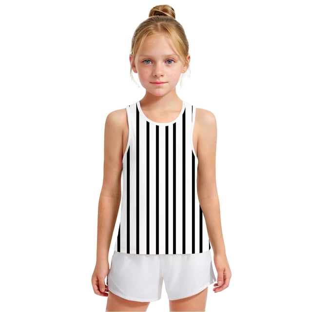 Jgppe Débardeurs Sans Manches Garçons Filles Imprimé Ample Col Rond Été Vêtements de Maison Sport 3-15 Ans
