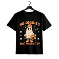 thumbnail image 1 of Halloween Ghost No Diggity Bout To Bag it up Printed Spring and Summer Men'S Pure Casual Short Sleeved T-shirts, 1 of 6