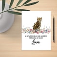 thumbnail image 2 of Koyal Wholesale Jumbo Pet Sympathy Card with Envelope, Bengal Cat Loss Of Pets, Cat Grief Bereavement Card 1-Pk, 2 of 5