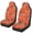 Orange Football Helmet Print, variant on Psesaysky Polyester Car Seat Cover Set with Football Helmet Pattern, 2 Piece Elastic Interior Accessories for SUV and Van for Men and Women
