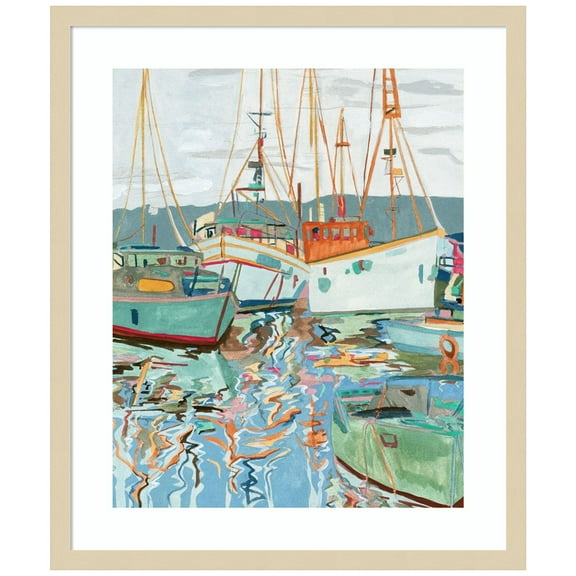 Amanti Art Close To Shore I Wood Framed Wall Art Print