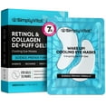 thumbnail image 1 of 15 pares de parches para debajo de los ojos SimplyVital Cooling con colágeno, 1 of 8