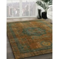 thumbnail image 3 of Ahgly Company Machine Washable Indoor Rectangle Abstract Dark Moccasin Green Area Rugs, 7' x 9', 3 of 7