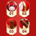 thumbnail image 4 of Lunar Newyear Home Décor,for Holiday Zodiac Gift Home Office Car Decors-Year of 2026 Horse Mascot Statue,2026 New Year Red Smile Horse Plush Doll(1pc - L), 4 of 5