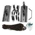 thumbnail image 3 of Heavy-Duty Iron & Nylon Rope Bike Ceiling Mount Hanger - 50kg Max Load, 15M Rope, Space-Saving Garage Storage Rack with Scratch-Resistant Coated Hook, Smooth Rope Pull & Safety Brake, Universal Fit, 3 of 6