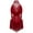 Burgundy, variant on iiniim Kids Girls Sparkly Rhinestone Tassel Rumba Samba Jazz Latin Dance Party Jumpsuit Competition Leotard Dress Dusty Pink 14