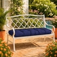 thumbnail image 5 of ROFIEJOX 4-Inch Tufted Patio Bench Cushion, 36" x 14", Non-Slip Outdoor Seat Pad for Porch Swing and Garden Furniture, Blue, 5 of 7