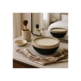 thumbnail image 3 of Decorative Two Tone Scented Candle Bowl for Men and Women - Large Votive Candle for Indoor and Outdoor Spaces - Stylish Home Decor Accent for Living Room, Bedroom, and Bathroom - 5", Ivory & Blue, 3 of 13