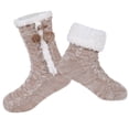 thumbnail image 2 of Womens Slipper Socks Fuzzy Fluffy Cabin Cozy Winter Thick Warm Comfy Fleece Soft Grips Christmas Socks, 2 of 4