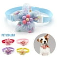 thumbnail image 5 of Sweet Pet Collar - Floral Tie - Easy-Wearing Net Yarn - for Cats and Dogs - Pet Accessories, 5 of 8