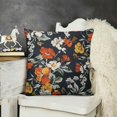thumbnail image 2 of Shiartex &nbsp;Black Floral Pillow Cases Vintage Flowers Branches Garden Plant Pillow Sham Throw Pillow Covers One Side Printing Standard Size, 2 of 5