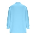 thumbnail image 6 of Dagugfen Women's Tops V Neck Long Sleeve Womens Loose Pullover Basic Homewear Shirts Pajama Tops for Women, 6 of 6