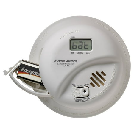 First Alert 248206 120V Carbon Monoxide Alarms with Detectors Battery