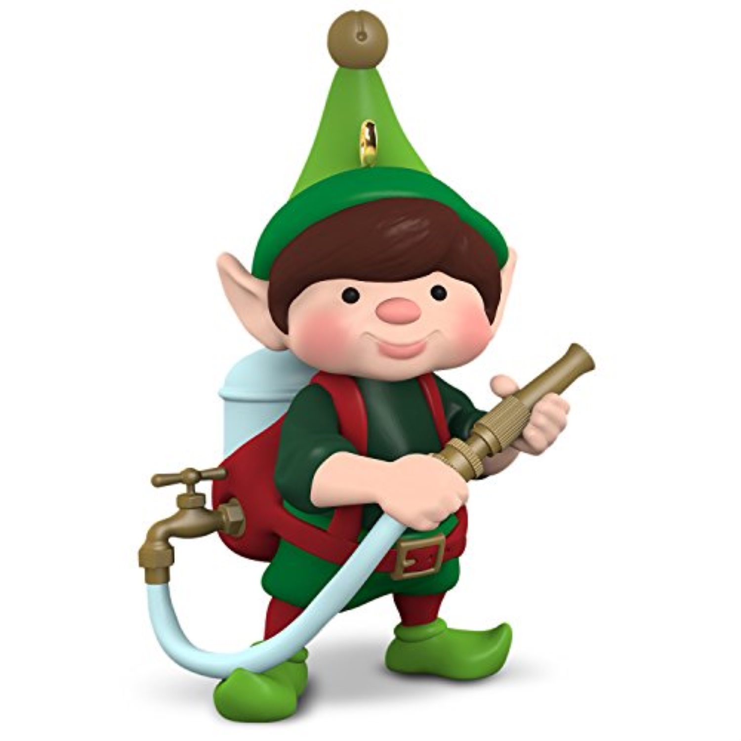 Hallmark Keepsake 2017 North Pole Tree Trimmers Tree Watering Elf