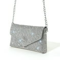 thumbnail image 1 of Enveloppe Pochette Chaîne Partie Dîner Sac PU Mode Embellis Sac à Main de Fête, 1 of 10