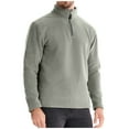 thumbnail image 5 of Mens Sweatshirt Under $10 Mens 1/4 Zip Sweatshirt Fleece Soft Polar Thermal Pullover Sweatshirts Stand Collar Casual Fitted Long Sleeve Shirt, 5 of 8