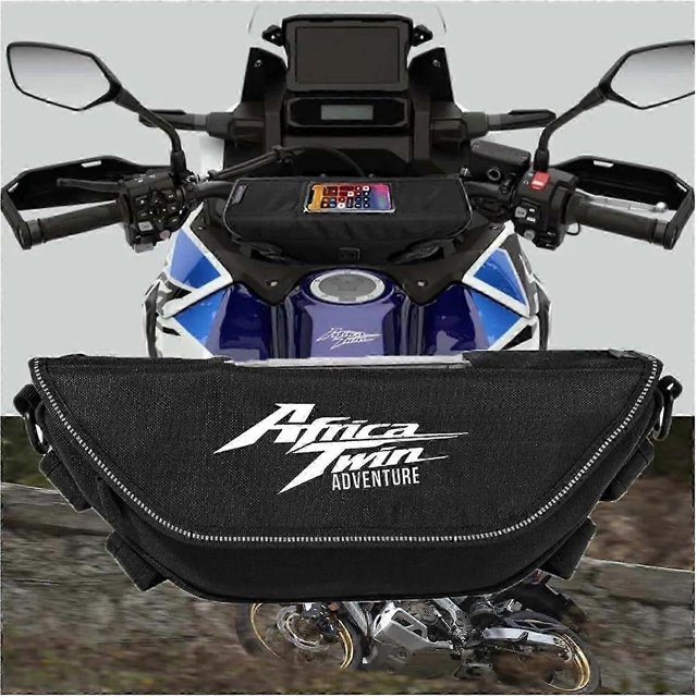 Handlebar Navigation Bag For Honda Africa Twin Crf 1100l 1100 Motorcycle Accessory Waterproof And Dustproof Handlebar Storage Bag(black Logo5)