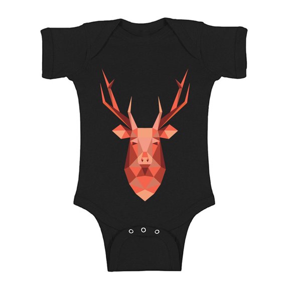 Awkward Styles Christmas Baby Outfit Bodysuit Pink Xmas Deer Romper