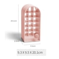 thumbnail image 5 of 18 espacios lápiz labial de almacenamiento rack Castillo moldeo a prueba de polvo ABS lápiz labial organizador para maquillaje cosméticos rosa, 5 of 5