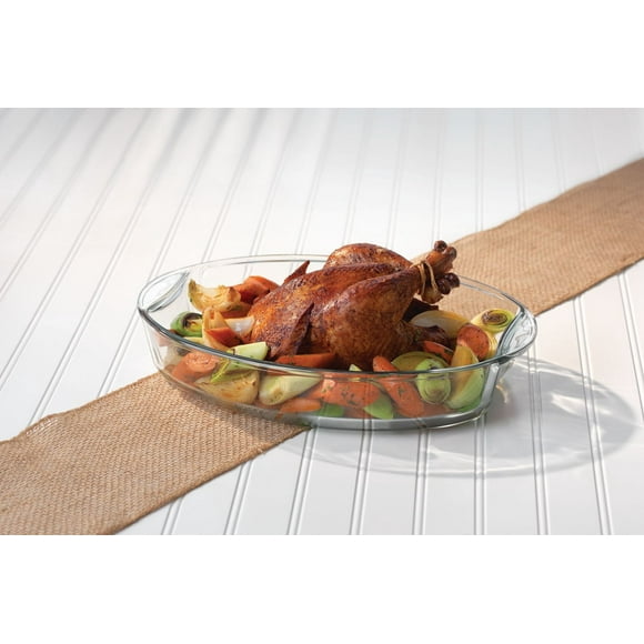 Cocotte ovale Verre 4 litre