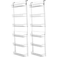 thumbnail image 1 of Trademark Home Vinyl/Steel 5-Feet Overdoor Storage Rack, Set of 2, 1 of 2