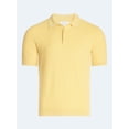 thumbnail image 6 of Free Assembly Men's Textured Polo Sweater with Short Sleeves, Sizes S-3XL, 6 of 7