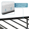 thumbnail image 5 of KingSo Metal with Storage Platform Bed Frame, Twin, Black, 5 of 9