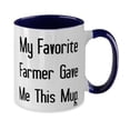thumbnail image 2 of Special Farmer Gifts, My Favorite Farmer Gave Me This Mug, Beautiful Birthday Two Tone 11oz Mug For Men Women From Boss, Farmer birthday present, Farmers market birthday gift, Gift for farmer friend,, 2 of 2