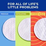 Q-tips Gentle Exfoliating 100% Cotton Rounds, Lint-Free Makeup Remover, Cleaning and Skin Care Pads, 80 Count
