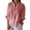 515_Pink, variant on Button Up Shirts Women Ladies Summer Cotton And Linen Tie Back Design Shirt Loose Blouse Casual Top White Spring Tops XL