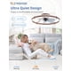 thumbnail image 4 of Ventilador de techo ZMISHIBO de 61 cm con luz LED y 6 velocidades con control remoto, 4 of 7