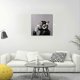 thumbnail image 2 of Modern Pop Art Decor - Thinking Monkey with Headphones Canvas Print Home Decor Wall Art, Frameless, (50 X 50 Cm), 20x20, 2 of 5