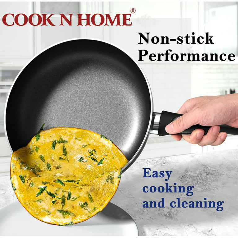 Cook N Home Stay Cool Handle 15-Piece Aluminum Nonstick Cookware