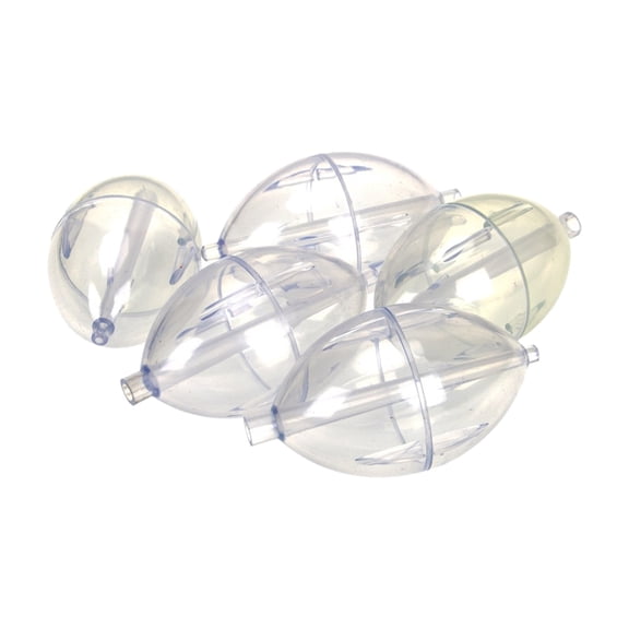 YIFAEUX 5Pcs Fishing Oval Bubble Float Clear Adjustable Portable Water Filling Slip Cast Spin Bobber Kit Outdoor Fishing Equipment