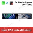 thumbnail image 3 of ZWNAV Dual 12.3 inch Screen Car Radio For Honda Odyssey 2005-2010 Android GPS Navigation Multimedia Video Player Stereo Receiver Head Unit, 3 of 15