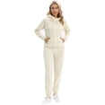 thumbnail image 2 of Women Casual Sweatsuit Pullover Hoodie Sweatpants Sport Outfits Jogger Tracksuit 2 Piece Sets, 2 of 7