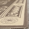 thumbnail image 3 of Safavieh Courtyard Cynthia Oriental Indoor/Outdoor Runner Rug, Chocolate/Natural, 2'3" x 6'7", 3 of 9