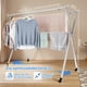 thumbnail image 2 of BNFU Tendedero Plegable para Ropa, 1.6m Tendedero Plegable Retráctil, Soporte de Secador para Ropa Retráctil para Interior y Exterior,Tubería Reforzada,Portátil Tendedero Ajustable con 32 Ganchos, 2 of 9