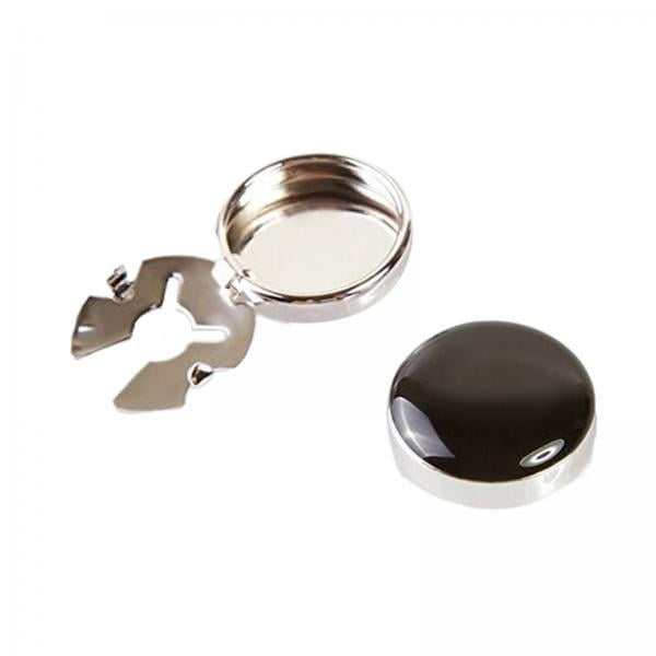 2x2 Uds. Gemelos Clásicos Para Hombre, Camisas Ordinarias, Decoración, Cubiertas De Botones Redondos, Negro Sunnimix Cubiertas de botones