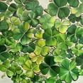 thumbnail image 6 of WYYP Clovers Heart Puzzle Round Tablecloth 100% Polyester Fiber for Picnic Dining Kitchen Farmhouse White, 6 of 8