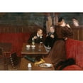 thumbnail image 3 of Jean Béraud 24x18 Black Modern Framed Museum Art Print Titled - Three Characters in a Cafe (1890), 3 of 5
